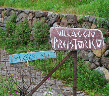 villaggio preistorico di capo  graziano Filicudi